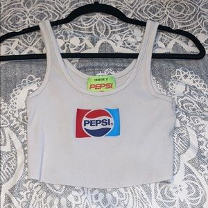 Forever 21 Pepsi Crop Top Size Small
